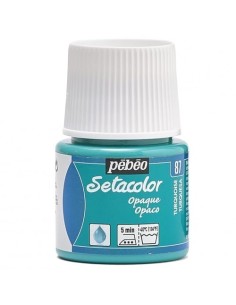 PINTURA TELA SETACOLOR  OPACO TURQUESA Nº87 45ml