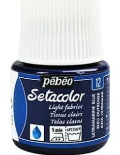 PINTURA TELA SETACOLOR AZUL ULTRAMAR Nº12 TELAS CLARAS 45ml