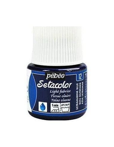 PINTURA TELA SETACOLOR AZUL ULTRAMAR Nº12 TELAS CLARAS 45ml
