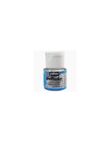 PINTURA TELA SETACOLOR GLITTER PLATEADO Nº209 45ml