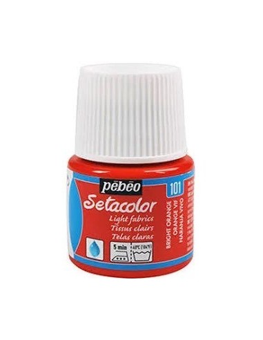 PINTURA TELA SETACOLOR NARANJA VIVO Nº101 TELAS CLARAS 45ml