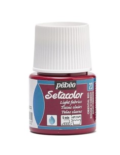 PINTURA TELA SETACOLOR ROJO ORIENTE Nº23  TELAS CLARAS 45ml