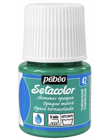 PINTURA TELA SETACOLOR TORNASOLADO TURQUESA Nº42 45ml