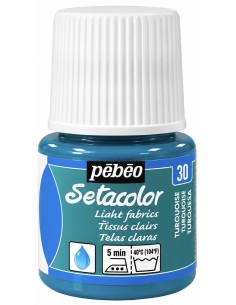 PINTURA TELA SETACOLOR TURQUESA TRANSPARENTE 45ml