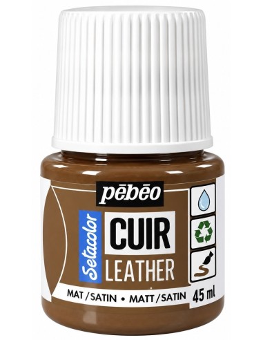 PINTURA CUERO SETACOLOR MARRÓN 45ml (Pebeo)
