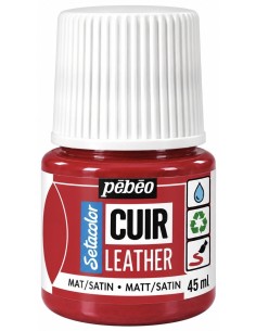 PINTURA CUERO SETACOLOR ROJO PROFOND 45ml (Pebeo)