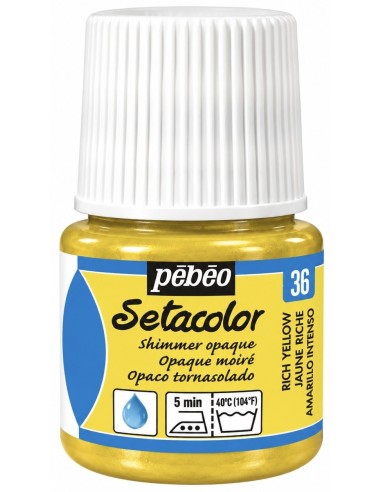 PINTURA TELA SETACOLOR METALIZADO AMARILLO INTENSO 45ml