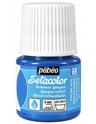 PINTURA TELA SETACOLOR TORNASOLADO AZUL ELÉCTRICO Nº69 45ml