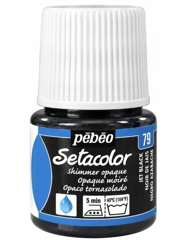 PINTURA TELA SETACOLOR TORNASOLADO NEGRO AZABACHE Nº79 45ml