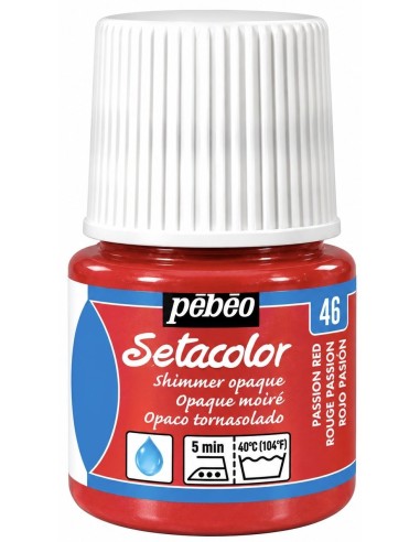 PINTURA TELA SETACOLOR TORNASOLADO ROJO PASIÓN nº46 45ml