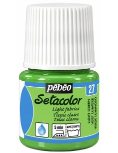 PINTURA TELA SETACOLOR VERDE LUZ Nº27 TELAS CLARAS  45ml