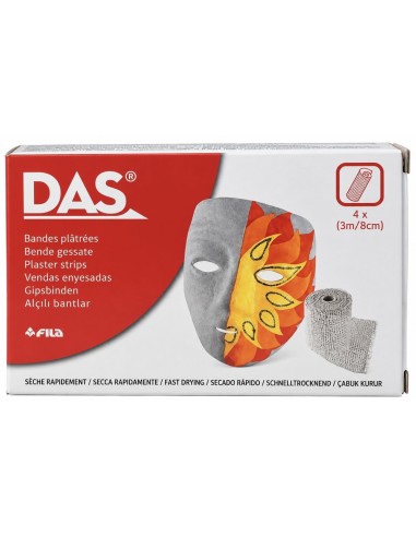 VENDAS ESCAYOLA CAJA 4 UNIDADES 3mx8cm