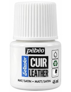 PINTURA CUERO SETACOLOR BLANCO 45ml (Pebeo)