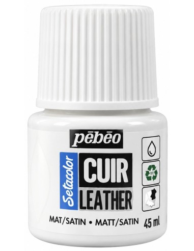 PINTURA CUERO SETACOLOR BLANCO 45ml (Pebeo)