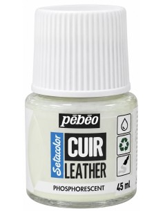 PINTURA CUERO SETACOLOR FOTOLUMINISCENTE 45ml (Pebeo)