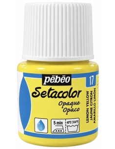 PINTURA TELA SETACOLOR AMARILLO LIMÓN OPACO Nº17 45ml