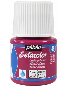 PINTURA TELA SETACOLOR FUCSIA Nº49  TELAS CLARAS 45ml