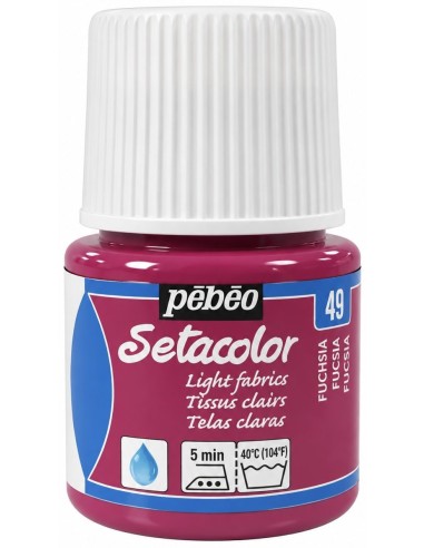 PINTURA TELA SETACOLOR FUCSIA Nº49  TELAS CLARAS 45ml