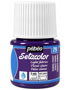 PINTURA TELA SETACOLOR VIOLETA DE PARMA Nº29  TELAS CLARAS 45ml