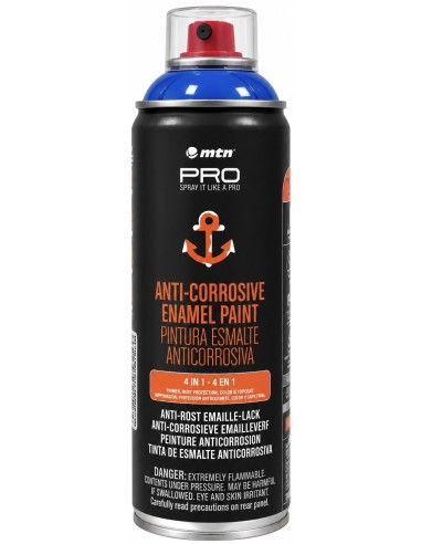 SPRAY ESMALTE ANTICORROSIVO AZUL GENCIANA RAL 5010 400ml (Montana)