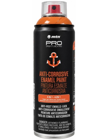 SPRAY ESMALTE ANTICORROSIVO NARANJA 2004 400ml (Montana)