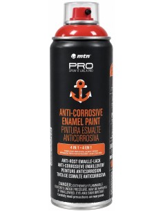 SPRAY ESMALTE ANTICORROSIVO ROJO VIVO 3000 400ml (Montana)