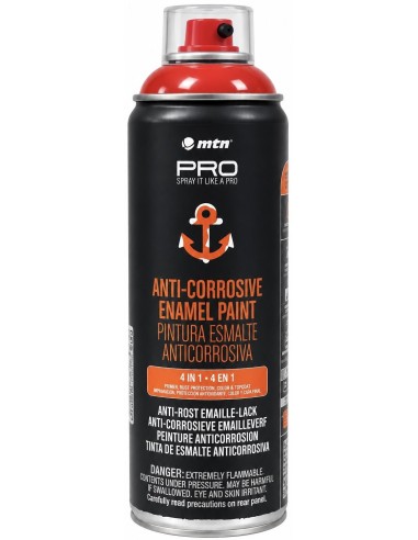 SPRAY ESMALTE ANTICORROSIVO ROJO VIVO 3000 400ml (Montana)