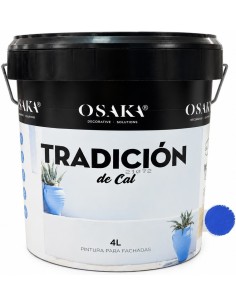 REVESTIMIENTO A LA CAL TRADICIÓN AZUL ULTRAMAR Nº9  4lt (Osaka)
