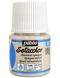 PINTURA TELA SETACOLOR METALIZADO MARFIL Nº98 45ml