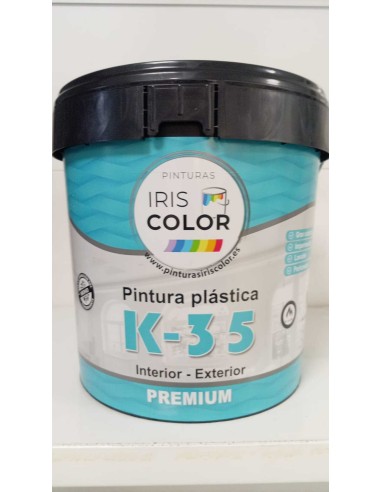 PINTURA PLÁSTICA MATE  K-35  4lt (Iris Color)