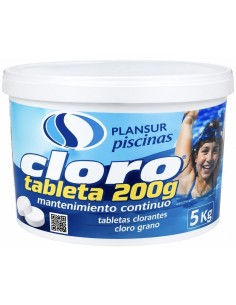 CLORO PASTILLA 200g MANTENIMIENTO CONTÍNUO 5kg PLAINSUR