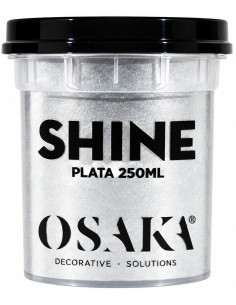 ADITIVO GLITTER PLATA SHINE 250ml  OSAKA