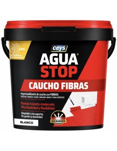 AGUA STOP CAUCHO FIBRAS  BLANCO 5 kg CEYS