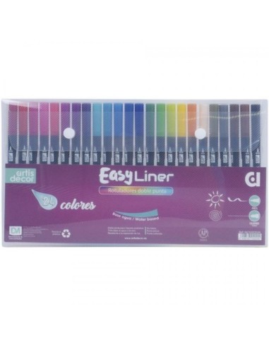 SET 12 ROTULADORES EASY LINER AL AGUA DOBLE PUNTA ref.0616302012 (Artis decor)
