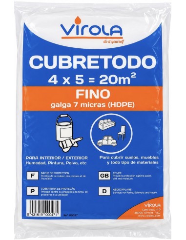 CUBRETODO FINO 4X5 7micras (Virola)