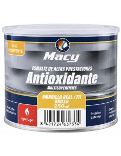 ESMALTE ANTIOXIDANTE BRILLO AMARILLO REAL 711  250ml ALTAS PRESTACIONES (Macy)