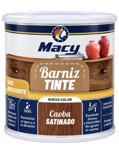 BARNIZ TINTE SATINADO CAOBA 125ml (Macy)