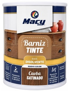 BARNIZ TINTE SATINADO CAOBA 375ml (Macy)