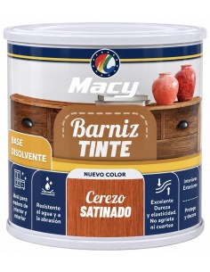 BARNIZ TINTE SATINADO CEREZO 125ml (Macy)