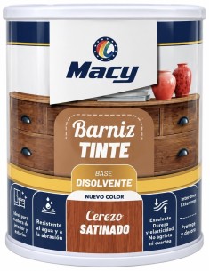 BARNIZ TINTE SATINADO CEREZO 375ml (Macy)