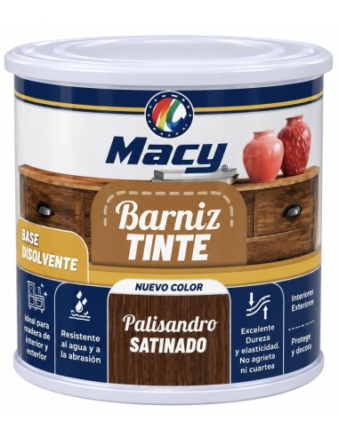 BARNIZ TINTE SATINADO PALISANDRO 125ml (Macy)