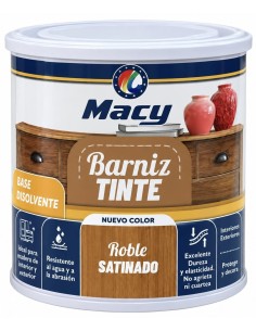 BARNIZ TINTE SATINADO ROBLE 125ml (Macy)
