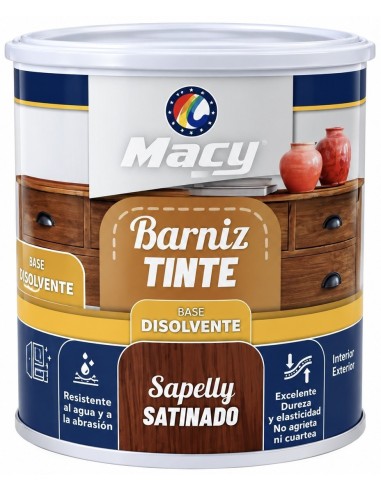 BARNIZ TINTE SATINADO SAPELLY 125ml (Macy)