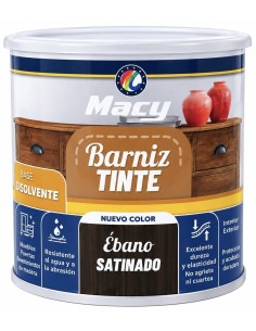 BARNIZ TINTE SATINADO ÉBANO 125ml (Macy)