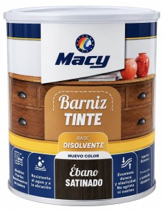 BARNIZ TINTE SATINADO ÉBANO 375ml (Macy)