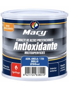 ESMALTE ANTIOXIDANTE BRILLO AZUL ANCLA 725   250ml ALTAS PRESTACIONES (Macy)