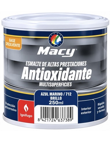ESMALTE ANTIOXIDANTE BRILLO AZUL MARINO 712   250ml ALTAS PRESTACIONES (Macy)