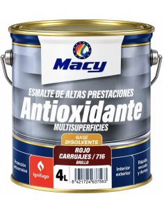 ESMALTE ANTIOXIDANTE BRILLO ROJO CARRUAJES 716  4lt ALTAS PRESTACIONES (Macy)