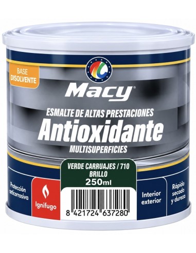 ESMALTE ANTIOXIDANTE BRILLO VERDE CARRUAJES 710   250ml ALTAS PRESTACIONES (Macy)