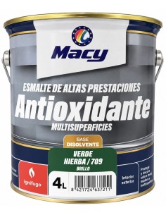 ESMALTE ANTIOXIDANTE BRILLO VERDE HIERBA 709  4lt ALTAS PRESTACIONES (Macy)